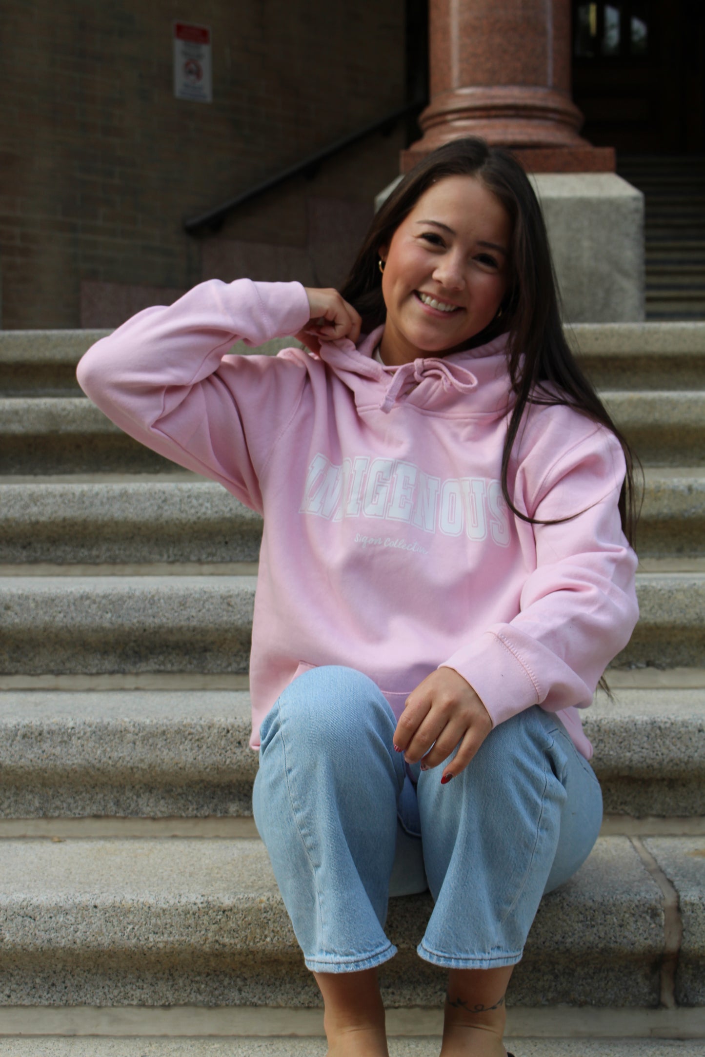 Indigenous Pink Hoodie