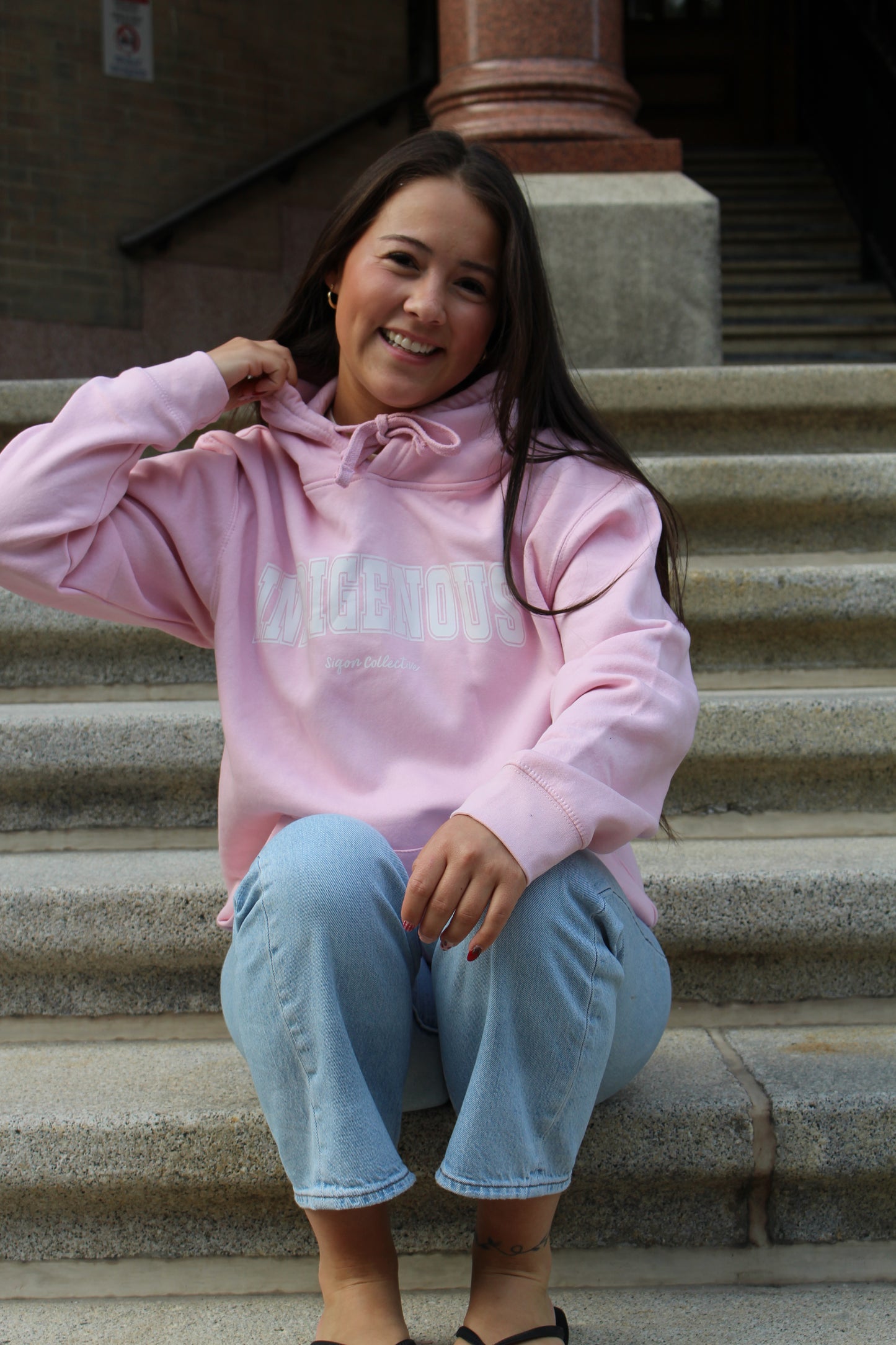 Indigenous Pink Hoodie