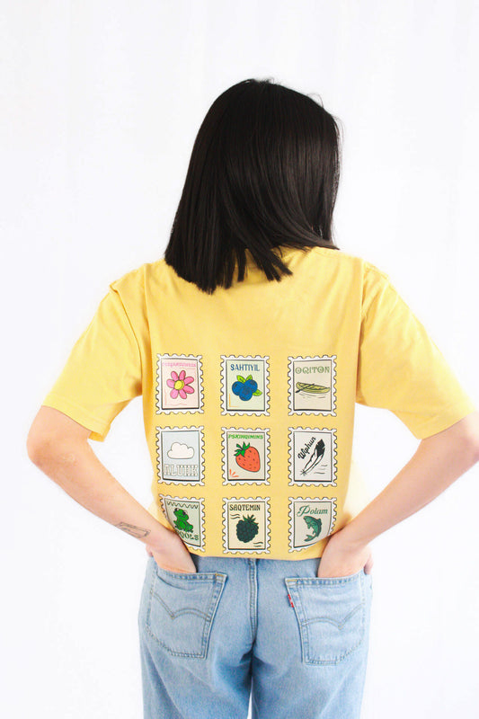 Yellow Stamps Tee